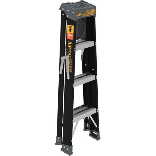 Step Ladder with Paint Tray, 4', Fibreglass, 250 lbs. Capacity, Type 1 Solutions industrielles ALPHA