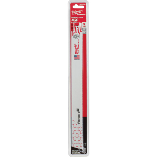 The Torch Sawzall&reg; Blade, Bi-Metal, 18 TPI, 12" L x 1" W Solutions industrielles ALPHA