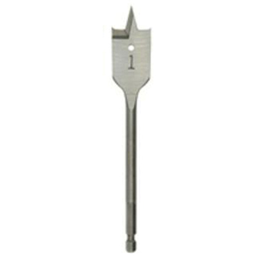 Flat Boring Bit, 1-1/8" Diameter, 1/4" Hex Shank, 6" Length Solutions industrielles ALPHA