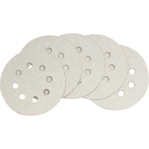 Papier abrasif pour ponceuse orbitale al&eacute;atoire – paquet de 50, dia 5", Grain 60 Solutions industrielles ALPHA