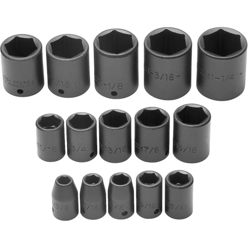 Socket Set, 6 Pcs, Impact, 1/2" Drive Size Solutions industrielles ALPHA