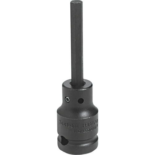 Impact Bit Socket, Hex, 12 mm x 3-1/4" L, 1/2" Drive Solutions industrielles ALPHA