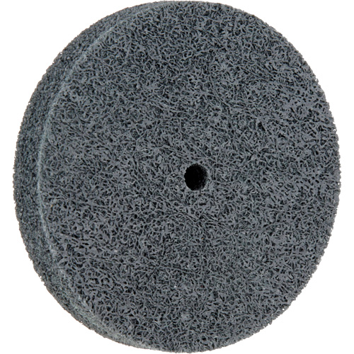 Meule homog&egrave;ne &agrave; faible densit&eacute; de s&eacute;rie 500 Standard Abrasives, 3" x 1/2", Arbre de 1/4", Grain de Fin, Carbure de silicium Solutions industrielles ALPHA