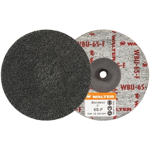Twist Blendex U Discs, 3" Dia., Super Fine Grit, Silicon Carbide Solutions industrielles ALPHA