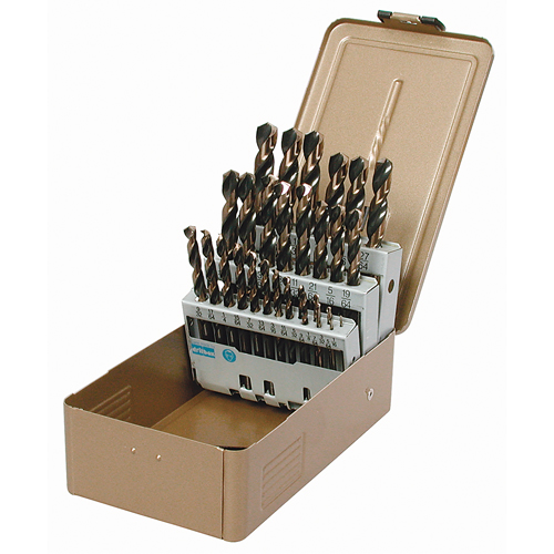 Jobber Length Drill Set, 15 Pieces, High Speed Steel Solutions industrielles ALPHA