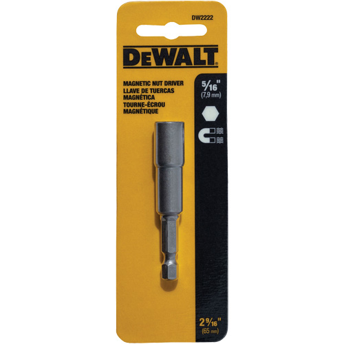 Tourne-&eacute;crou, Embout 5/16", Prise 1/4", 2-9/16" lo, Magn&eacute;tique Solutions industrielles ALPHA