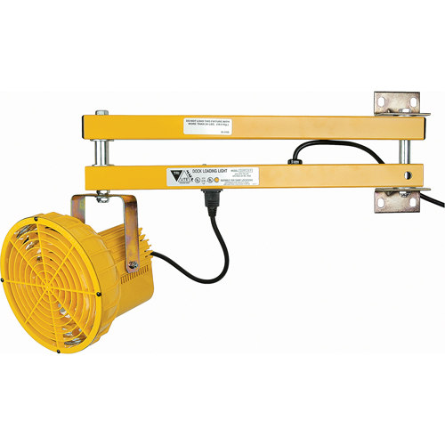 Dock Lights, 24" Arm, 50 W, High Pressure Sodium Lamp, Polycarbonate Solutions industrielles ALPHA