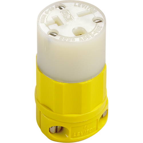 Connecteur de broches droites mis &agrave; la terre &agrave; deux bornes et trois fils, 5-20P, Nylon Solutions industrielles ALPHA