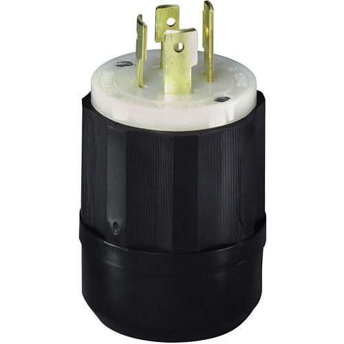 Prise mise &agrave; la terre verrouillable &agrave; trois bornes et quatre fils, Nylon, 20 A, 250 V, L15-20P Solutions industrielles ALPHA