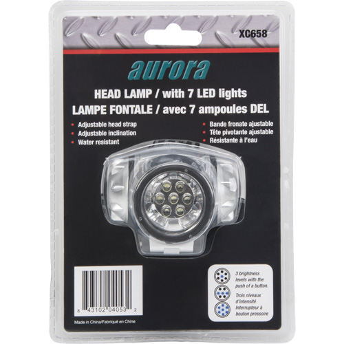 Lampe frontale, DEL, 28 lumens, 20 hres de fonctionnement, piles AAA Solutions industrielles ALPHA