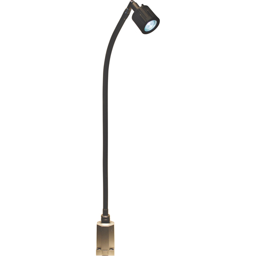 Lampe &agrave; col-de-cygne &agrave; flux &eacute;lev&eacute; de la s&eacute;rie LS, 5 W, DEL, Col 27", Noir Solutions industrielles ALPHA