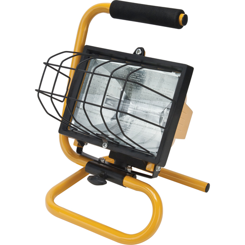 Portable Work Light, Halogen, 500 W, 8000 Lumens, Steel Housing Solutions industrielles ALPHA