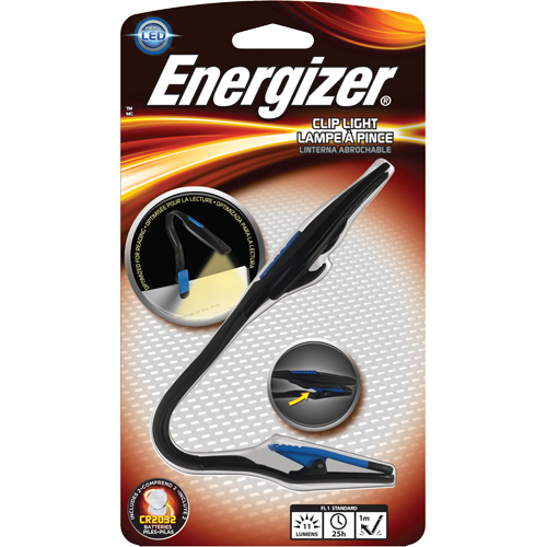 Lampe &agrave; pince, DEL, 11 lumens, Piles CR2032 Solutions industrielles ALPHA
