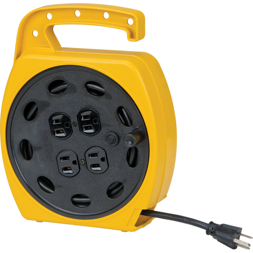 Wind-Up Extension Cord, 25', SJT, 16/3 Gauge, 10 A Solutions industrielles ALPHA