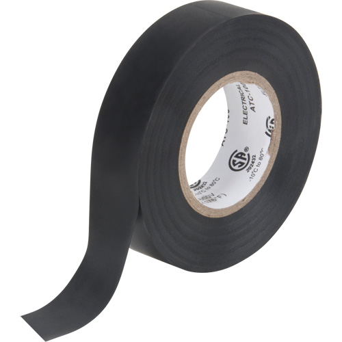 Ruban isolant, 19 mm (3/4") x 18 m (60'), Noir, 7 mils Solutions industrielles ALPHA