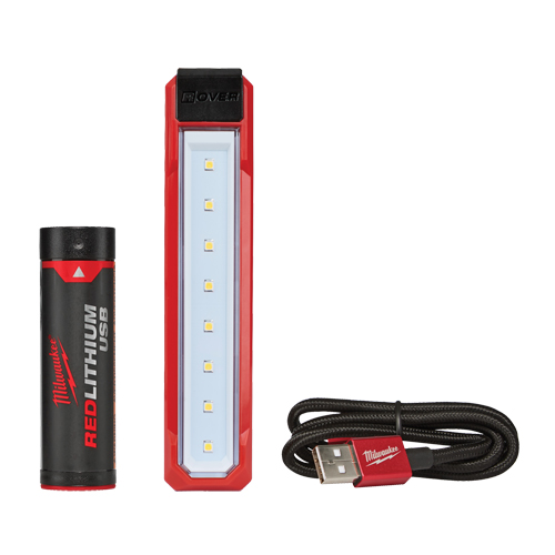 USB Rover Pocket Flood Light, LED, 445 Lumens, 2 Hrs. Run Time, Rechargeable Battery, Plastic Solutions industrielles ALPHA