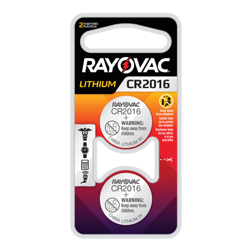 CR2016 Lithium Coin Cell Batteries, 3 V Solutions industrielles ALPHA