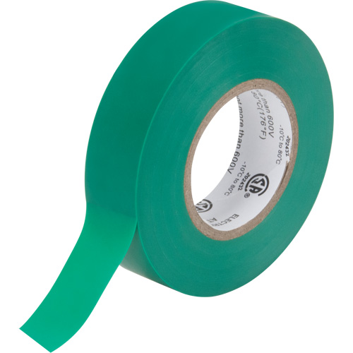 Ruban isolant, 19 mm (3/4") x 18 m (60'), Vert, 7 mils Solutions industrielles ALPHA