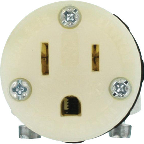 Hospital Grade Extension Plug Connector, 5-15R, Nylon Solutions industrielles ALPHA