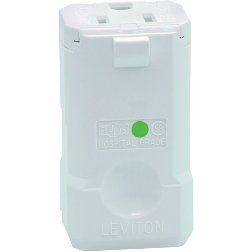 Connecteur de prise de rallonge de qualit&eacute; hospitali&egrave;re, 5-15R, Nylon Solutions industrielles ALPHA