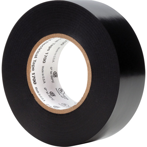 Ruban isolant en vinyle 1700 Temflex, 25,4 mm (1") x 20,1 m (66'), Noir, 7 mils Solutions industrielles ALPHA