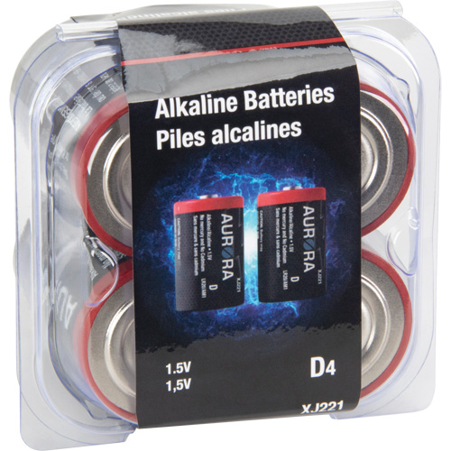 Industrial Alkaline Batteries, D, 1.5 V Solutions industrielles ALPHA