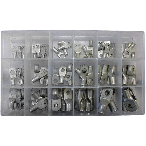 72-Piece Tin Plated Tubular Lug Ring Kit Solutions industrielles ALPHA