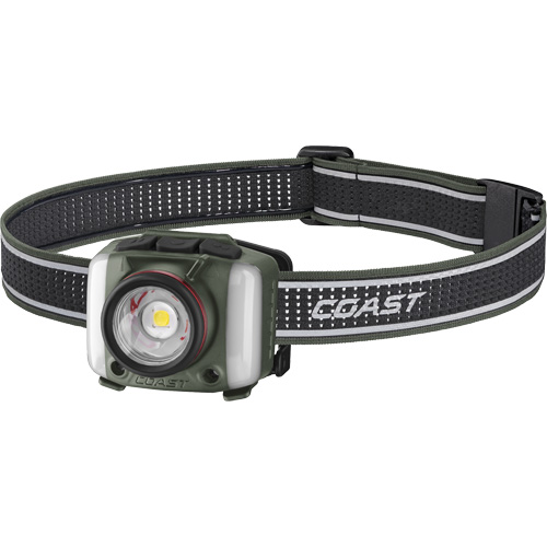 Lampe frontale FL97R &agrave; trois couleurs avec syst&egrave;me Twist Focus et commande vocale, DEL, 830 lumens, 2 hres de fonctionnement, piles Rechargeable Solutions industrielles ALPHA