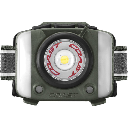 Lampe frontale FL97R &agrave; trois couleurs avec syst&egrave;me Twist Focus et commande vocale, DEL, 830 lumens, 2 hres de fonctionnement, piles Rechargeable Solutions industrielles ALPHA