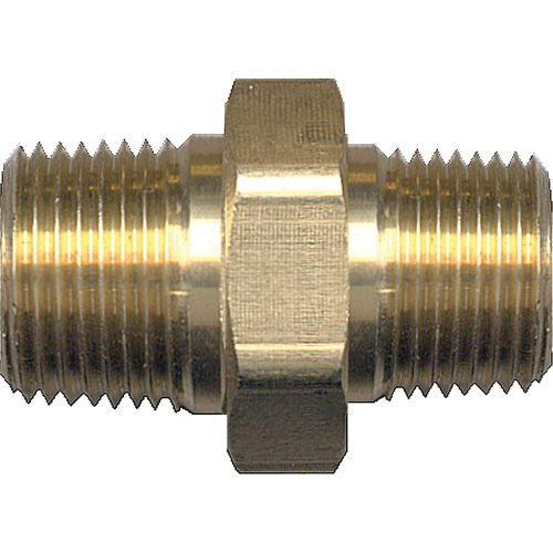 Reducing Hex Nipple, Brass, 1/4" x 1/8", NPT x NPT Solutions industrielles ALPHA