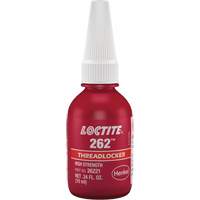 Compos&eacute; de blocage 262, Rouge, &eacute;lev&eacute;, 10 ml, Bouteille Solutions industrielles ALPHA