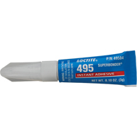 Adh&eacute;sif instantan&eacute; Super Bonder 495, Transparent, Tube, 3 g Solutions industrielles ALPHA