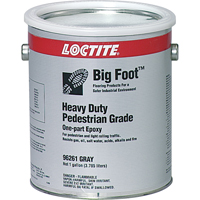 Rev&ecirc;tement antid&eacute;rapant robuste pour plancher Big Foot de calibre pi&eacute;ton, 1 gal., &eacute;poxy, Gris Solutions industrielles ALPHA