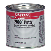 Fixmaster&reg; 2000° Putty, 8 oz., Cartridge, Silver Solutions industrielles ALPHA