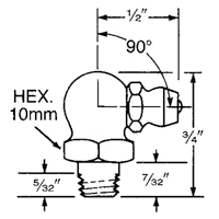 Fitting, 6 mm Thread Solutions industrielles ALPHA