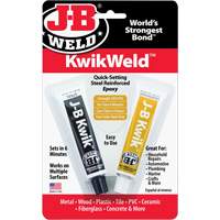 KwikWeld Epoxy, Two-Part, Tube, 2 oz., Grey Solutions industrielles ALPHA