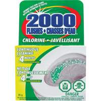 D&eacute;tergent pour cuvette de toilette 2000 Flushes avec agent de blanchiement, 35 g, Tampon Solutions industrielles ALPHA
