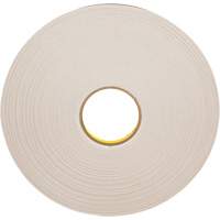 Ruban double face en mousse, 66 m (216') lo x 12,7 mm (1/2") la, 31 mils, Poly&eacute;thyl&egrave;ne Solutions industrielles ALPHA