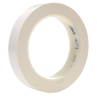 Ruban en vinyle 471, 25,4 mm (1") la x 32,9 m (108') lo, 5,3 mils, Blanc Solutions industrielles ALPHA