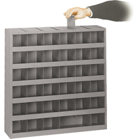 Adjustable Storage Bin Cabinet, Steel, 36 Drawers, 23-3/4" x 4-3/4" x 23-3/4", Grey Solutions industrielles ALPHA
