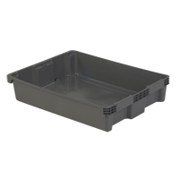Contenants Stack-N-Nest Polylewton, 6,1" x 29,6" x 22,4", Gris Solutions industrielles ALPHA
