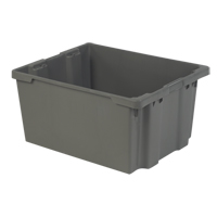 Contenants Stack-N-Nest Polylewton, 15,1" x 30,1" x 24", Gris Solutions industrielles ALPHA