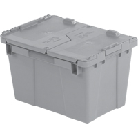 Contenants de distribution Flipak en plastique poly&eacute;thyl&egrave;ne (PE), 15,2" x 10,9" x 9,7", Gris Solutions industrielles ALPHA