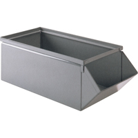 Bac en acier, Cap. 100 lb, 15" la x 24" p x 11" h, Bleu Solutions industrielles ALPHA