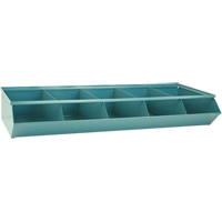 Bacs sectionnels superposables, Cap. 100 lb, 37" la x 15-1/2" p x 6" h, Bleu Solutions industrielles ALPHA