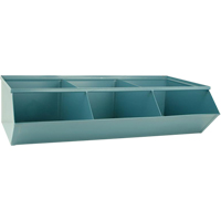 Bacs sectionnels superposables, Cap. 100 lb, 37" la x 20-1/2" p x 9-1/2" h, Bleu Solutions industrielles ALPHA