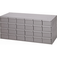 Industrial Drawer Cabinets, 24 Drawers, 33-3/4" W x 11-5/8" D x 14-3/8" H, Grey Solutions industrielles ALPHA