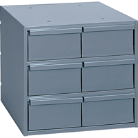 Industrial Drawer Cabinets, 6 Drawers, 11-3/4" W x 11-5/8" D x 10-7/8" H, Grey Solutions industrielles ALPHA