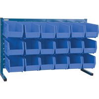 Rayonnage &agrave; persienne avec bacs, 18 bacs, 8-1/4" la x 36" p x 22" h Solutions industrielles ALPHA