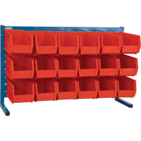 Rayonnage &agrave; persienne avec bacs, 18 bacs, 36" la x 8-1/4" p x 22" h Solutions industrielles ALPHA